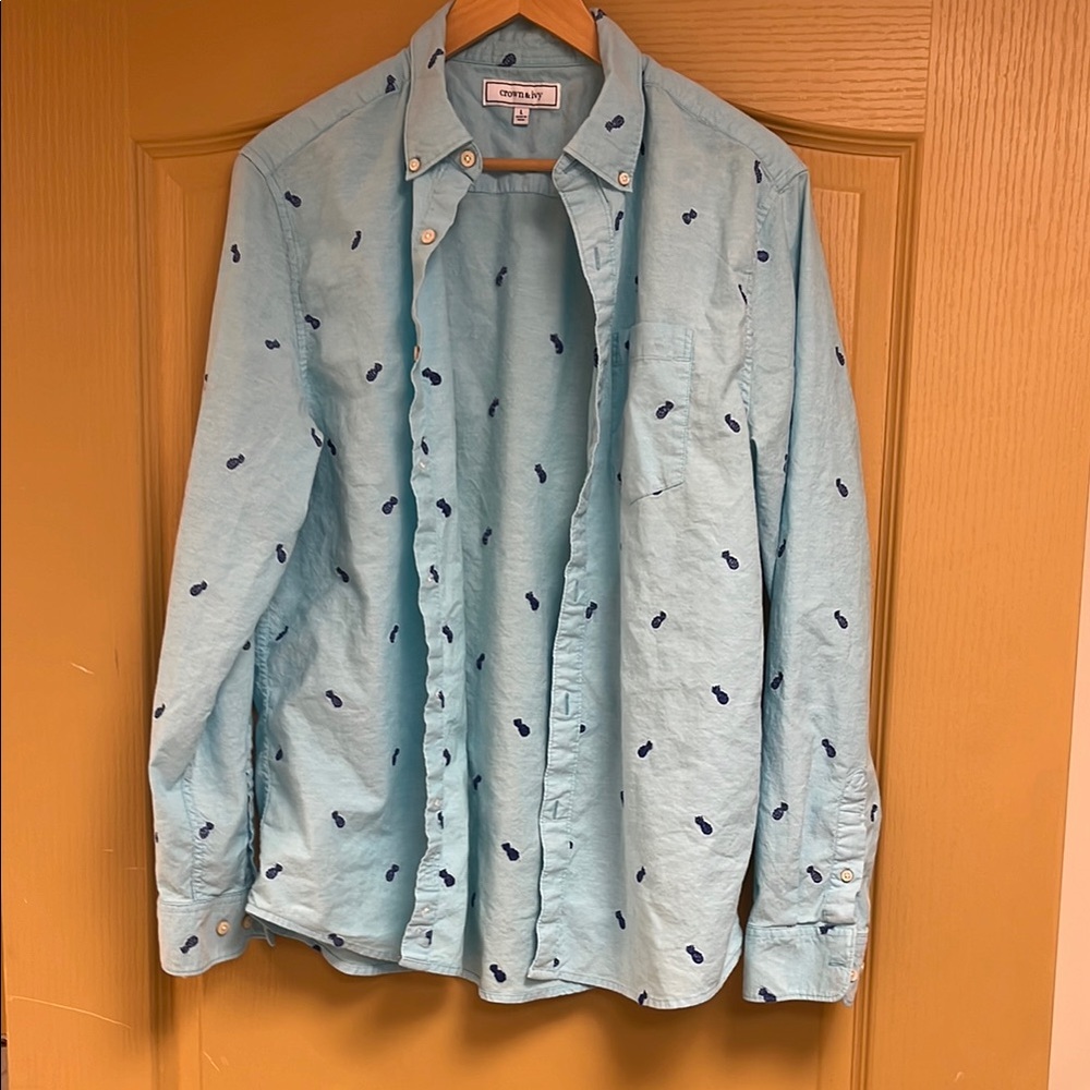 Chaps Light Blue Men's Shirt